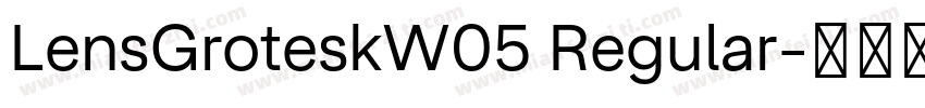 LensGroteskW05 Regular字体转换